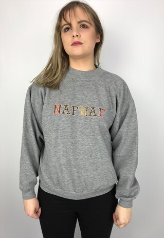 90S VINTAGE NAF NAF EMBROIDERED SWEATSHIRT