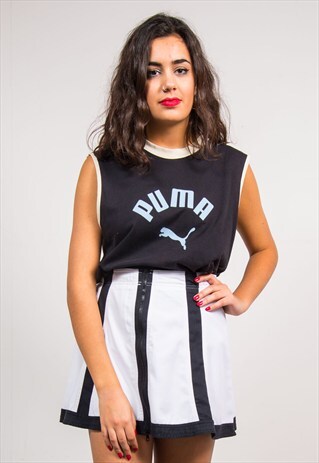 90'S VINTAGE BLACK PUMA SPORTS VEST T-SHIRT
