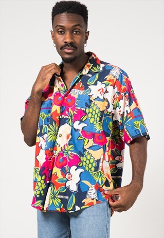 VINTAGE 80S HAWAIIAN SHIRT / S1957