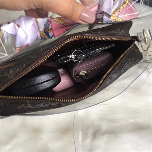 Review: Louis Vuitton Clutch Monogram Compiegne 23 with PVC bag