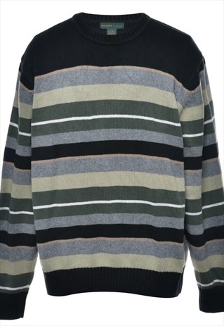 BEYOND RETRO VINTAGE DOCKERS STRIPED JUMPER - L