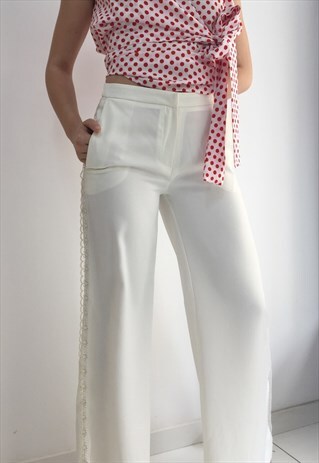 'AURORA' CREAM TROUSERS