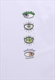 EYE PRINT TANK TOP SURFER SLEEVELESS TEE RETRO PUNK VEST TOP