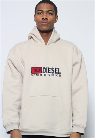 VINTAGE DIESEL HOODIE BEIGE