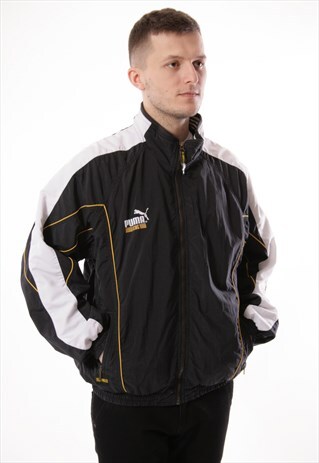 VINTAGE VTG RARE PUMA SHELL JACKET LOGO OVERSIZED 12936