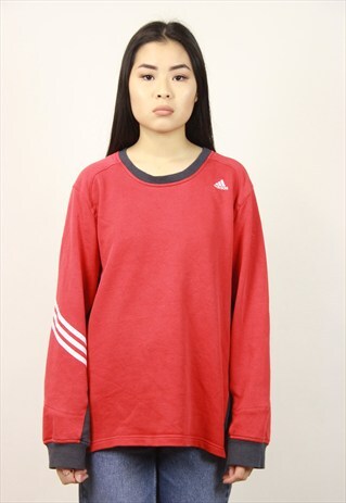 VINTAGE ADIDAS RED SWEATSHIRT