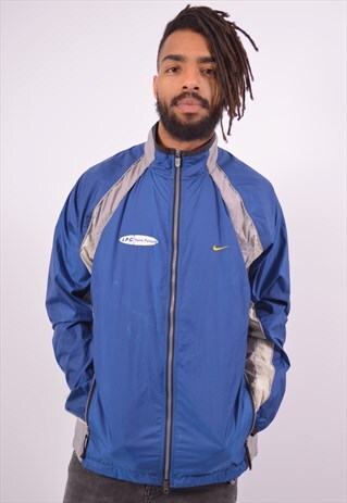 VINTAGE NIKE TRACKSUIT TOP JACKET BLUE