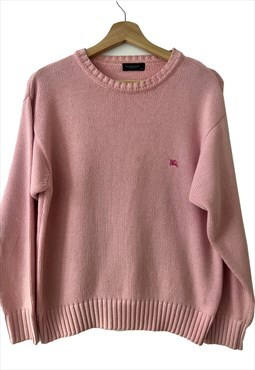 Vintage Burberry pink wool sweater. Size S