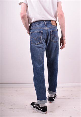 LEVI'S 501 MENS VINTAGE JEANS W33 L30 BLUE 90'S