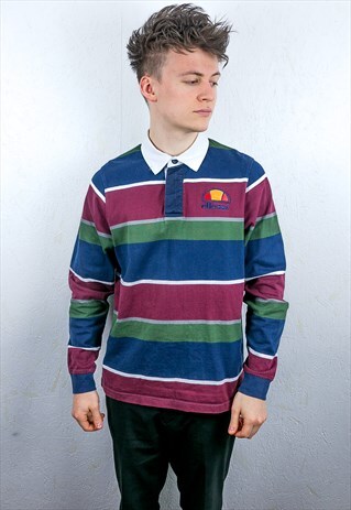 VINTAGE ELLESSE RUGBY POLO SHIRT