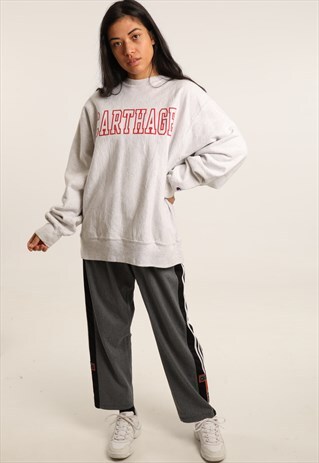 VINTAGE CHAMPION PRINTED COLLEGE SWEATSHIRT
