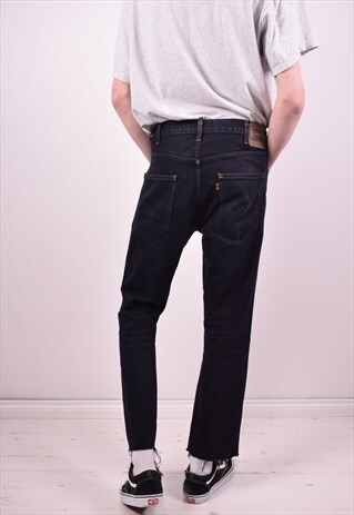 LEVI'S 606 MENS VINTAGE JEANS W32 L28 BLACK 90'S