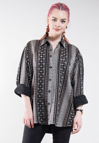 VINTAGE 90'S CORD PATTERNED SHIRT