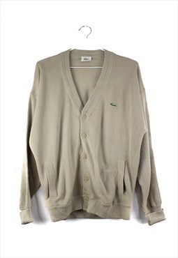 Vintage Lacoste Cardigan with pockets in Beige M