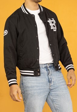 Vintage Ecko Jacket Varsity in Black M