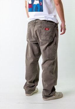 Green 90s Dickies  Cargo Skater Trousers Pants Jeans