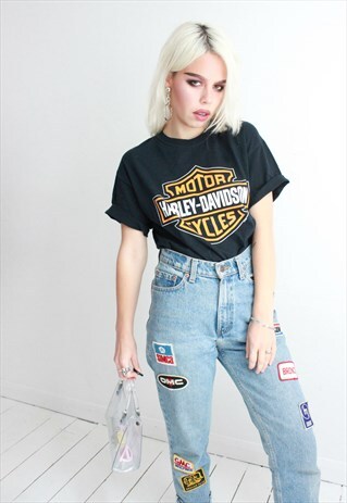 VINTAGE 90S BACK HARLEY DAVIDSON BIKER T-SHIRT