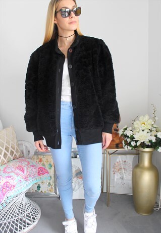 VINTAGE FAUX FUR COAT