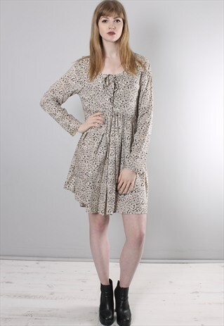 VINTAGE 90S FLORAL PATTERNED DRESS