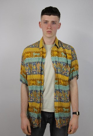 VINTAGE 90'S PATTERNED SHIRT