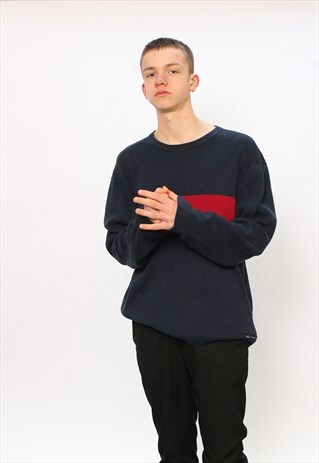 RALPH LAUREN POLO JEANS KNIT BLOCK COLOUR