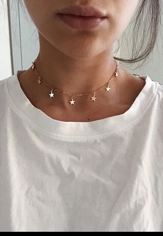 STAR CHOKER NECKLACE