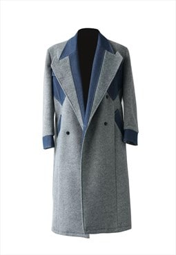 Women's Warm denim patchwork high-end coat SS24 Vol.1