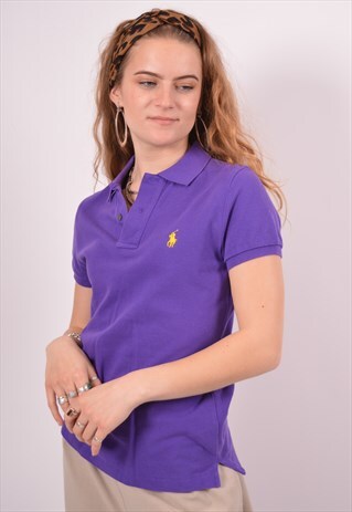 VINTAGE RALPH LAUREN POLO SHIRT PURPLE