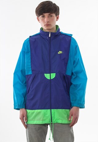 VINTAGE NIKE TRACKSUIT 90S BLUE GREEN