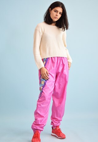 80'S RETRO ATHLEISURE SPORTS TRACKSUIT BOTTOMS