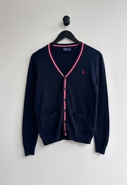 Polo Ralph Lauren Navy Cardigan Jumper