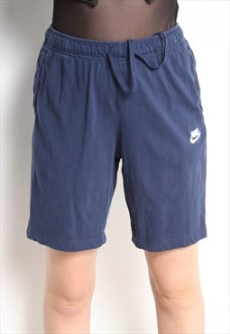 Vintage Nike Sweat Bottom Shorts Blue