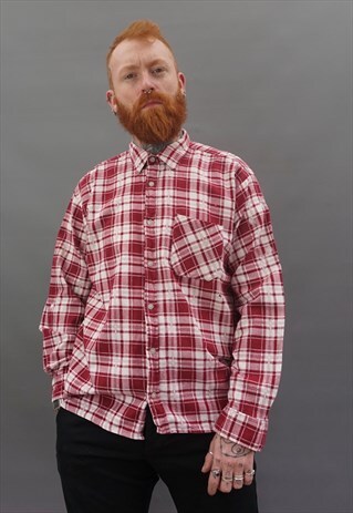 VINTAGE CHECK FLANNEL SHIRT