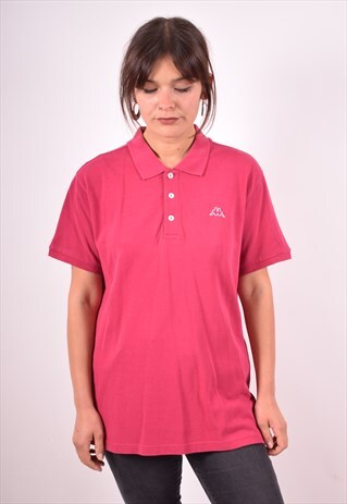 ROBE DI KAPPA WOMENS VINTAGE POLO SHIRT XL PURPLE 90S