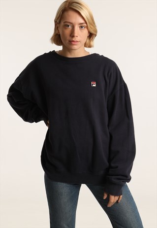 VINTAGE FILA EMBROIDERED LOGO SWEATSHIRT