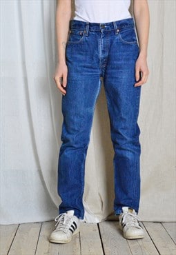 Vintage 90s Unisex Blue Levis 534 High Waisted Jeans