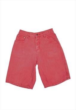 GUESS Denim Shorts Pink Regular Womens XS W26