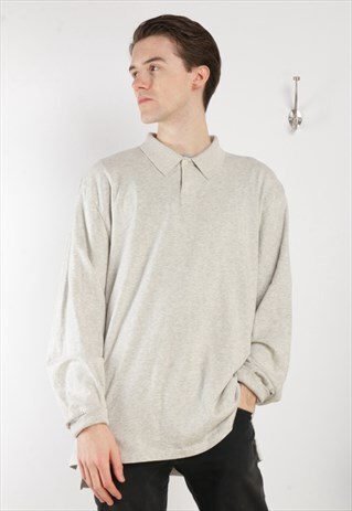 VINTAGE RALPH LAUREN POLO SHIRT GREY Z490