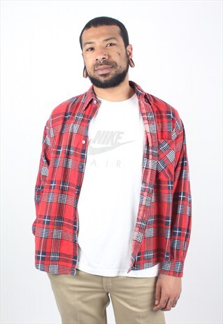 VINTAGE CHECKED FLANNEL SHIRT ASM901