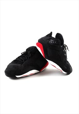 J6 Retro Black Unisex Novelty Sneaker Slippers 