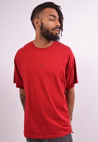 NIKE MENS VINTAGE T-SHIRT TOP XL RED 90S