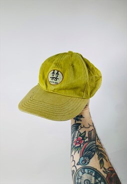 Vintage 90s Man & Bike Embroidered Hat Cap