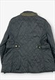VINTAGE L.L.BEAN QUILTED JACKET BLACK LARGE BV16115