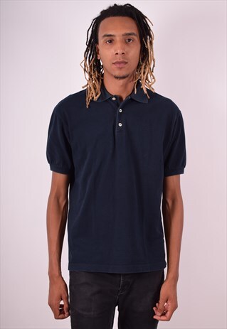 GIANFRANCO FERRE MENS VINTAGE POLO SHIRT MEDIUM BLACK 90S