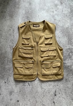 Vintage Sergio Tacchini Multipocket Outdoor Vest Gilet