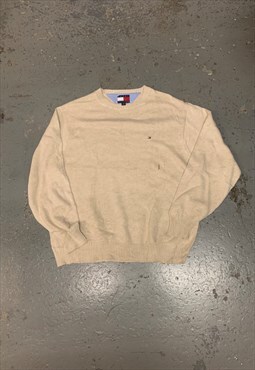 Vintage Tommy Hilfiger Knitted Jumper Sweater with Logo