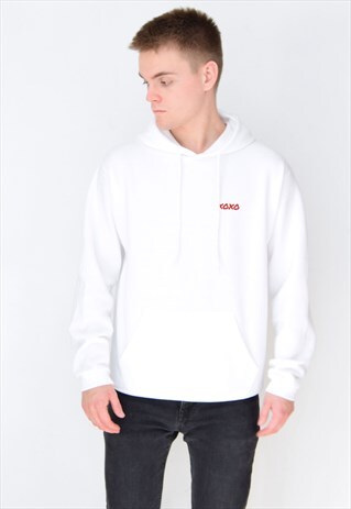 WHITE XOXO (RED) HOODIE