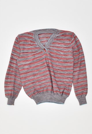 VINTAGE 90'S JUMPER SWEATER STRIPES RED