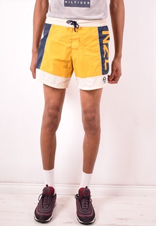NORTH SAILS MENS VINTAGE SHORTS W32 YELLOW 90S