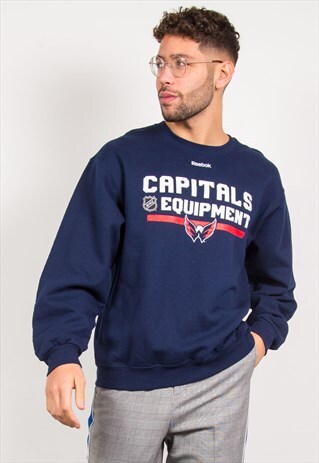REEBOK NHL SWEATSHIRT WASHINGTON CAPITALS